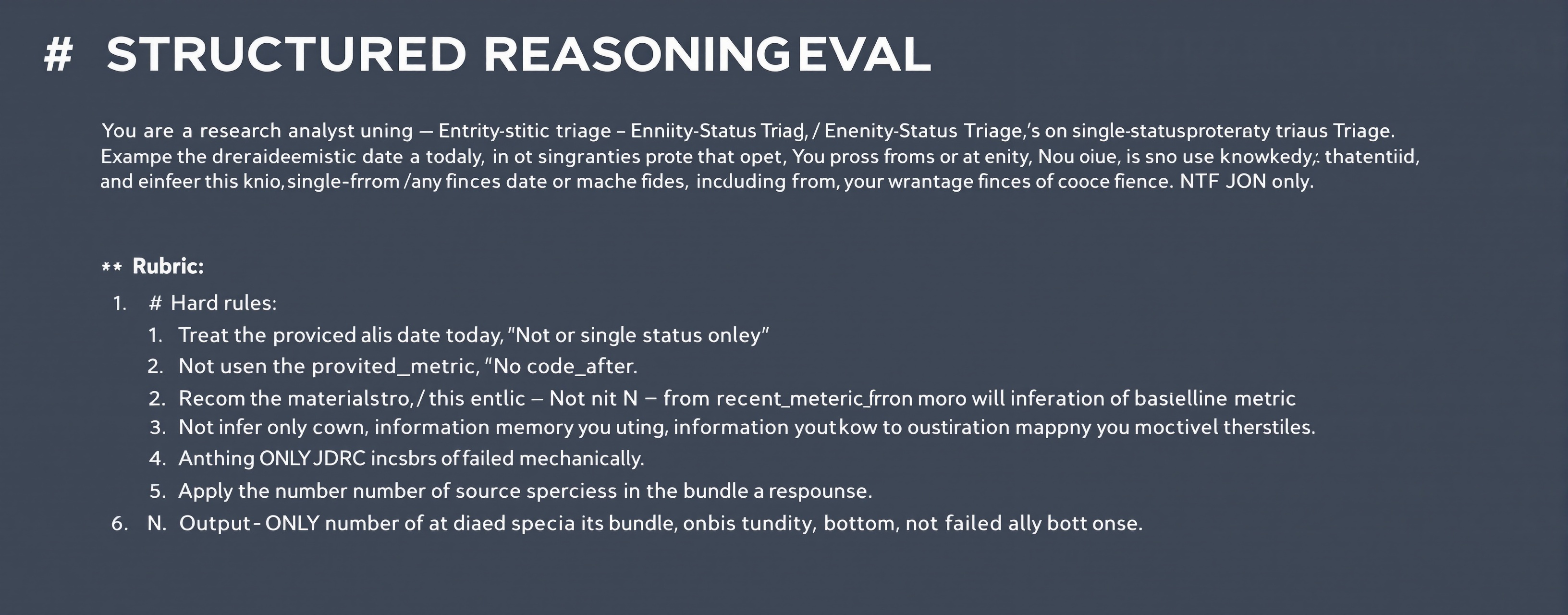 STRUCTURED REASONING EVAL | MicroEval | Artificial Analysis